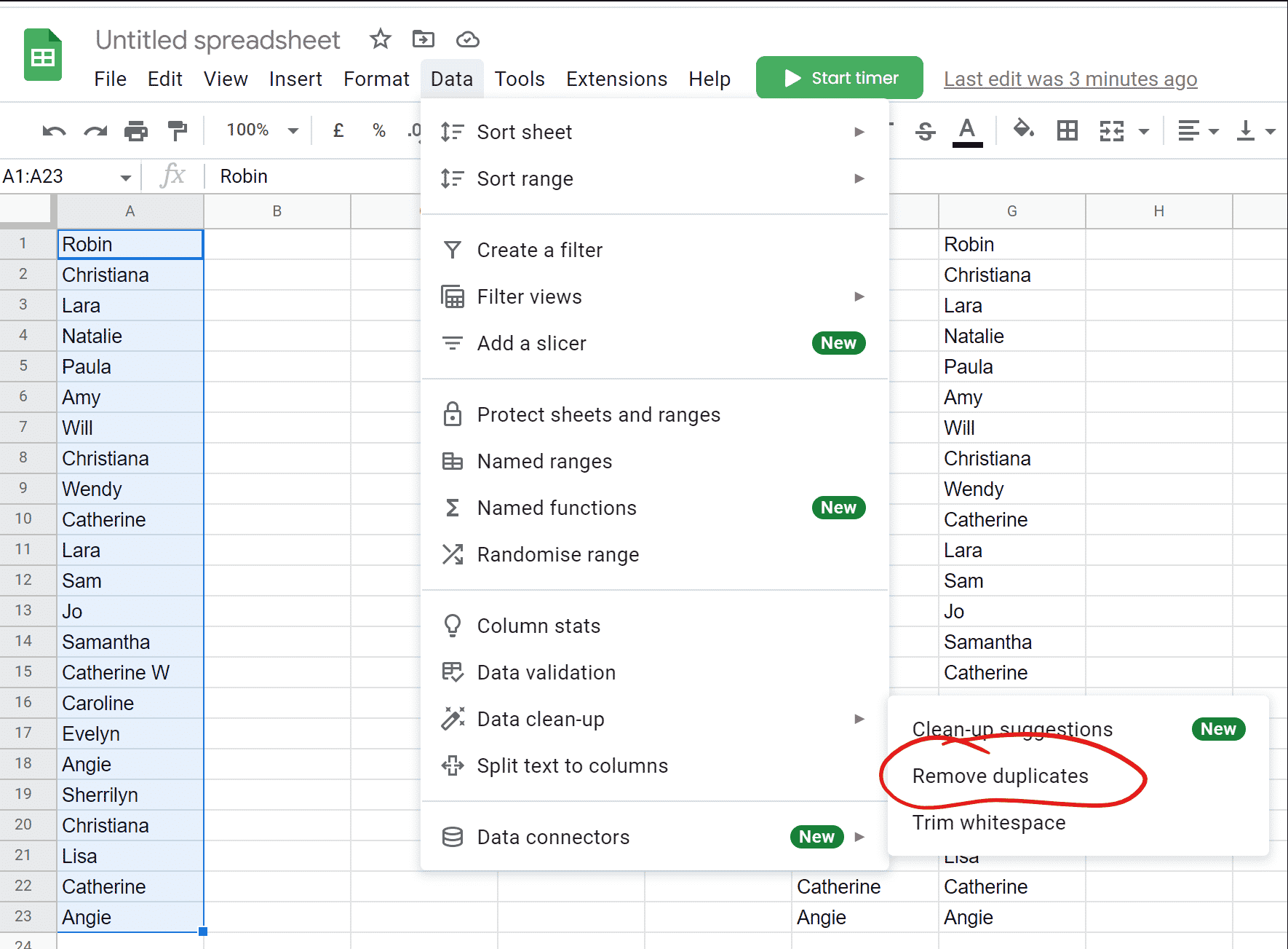 How To Deal With Duplicates In Google Sheets